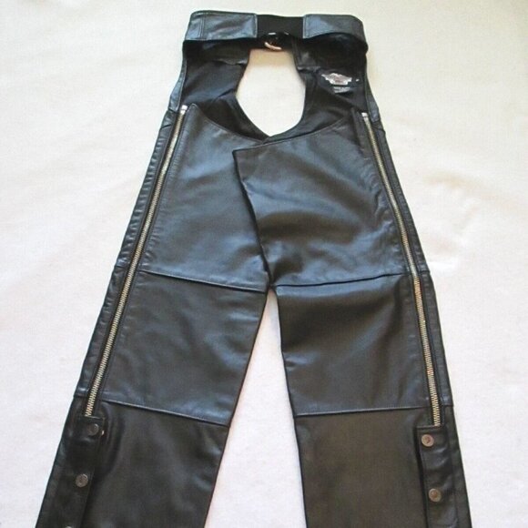 Harley-Davidson Other - Men's Authentic Harley Davidson SHOVELHEAD Leather Chaps Lined, Large EUC​​​​​​​
